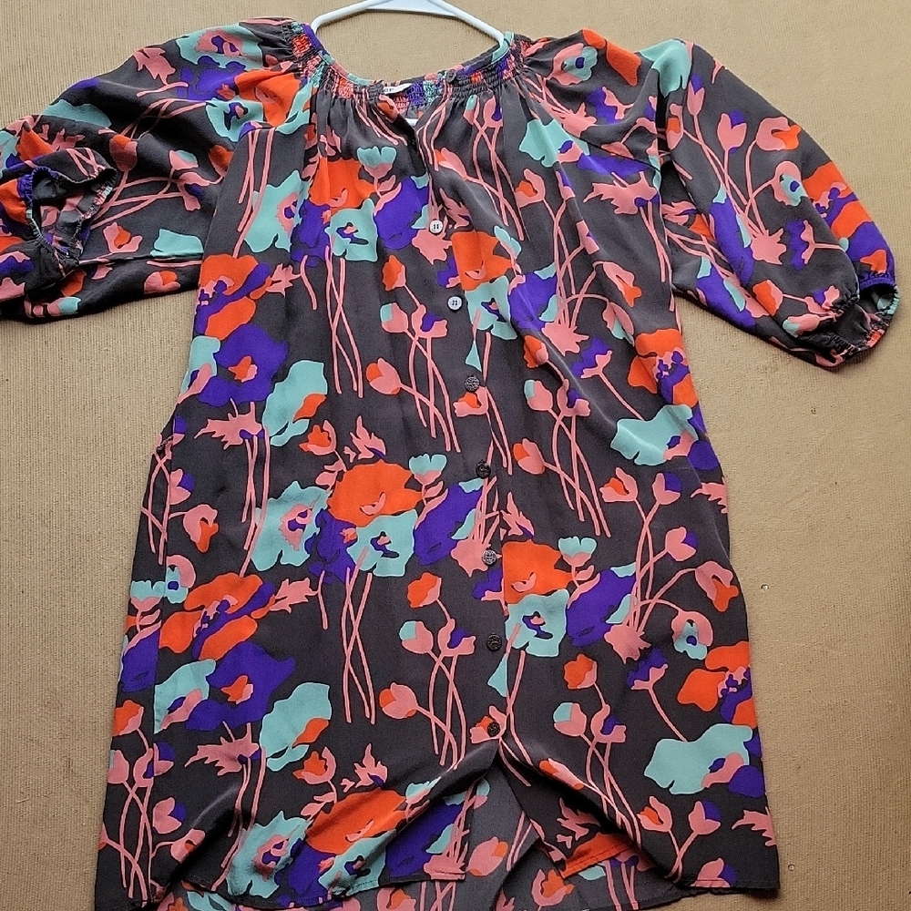 Tucker Brand Dress Size L 100% Silk
